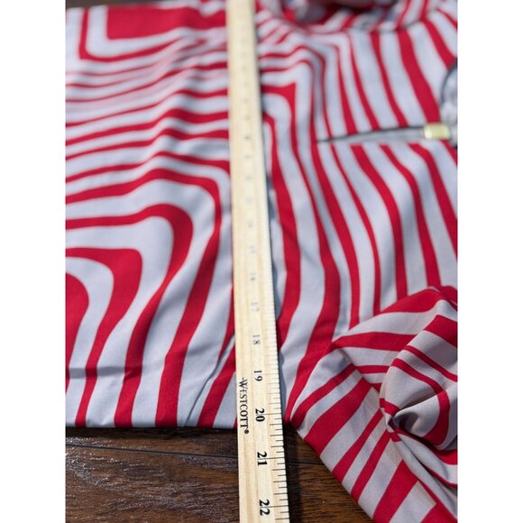 Tahari Arthur S. Levine Women’s Dress Size 10 Red White Geometric Print Career - Picture 10 of 10